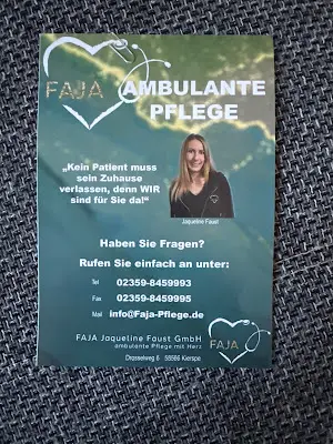 Foto von FAJA Jaqueline Faust GmbH ambulante Pflege mit Herz