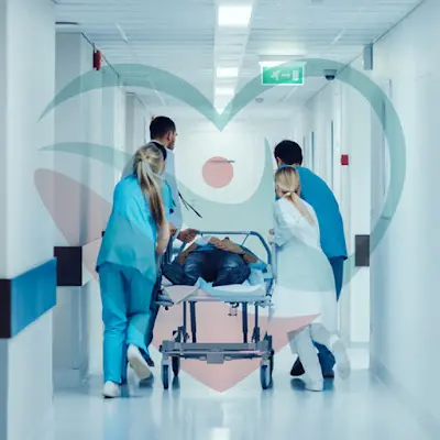 Foto von Intensiv-Anästhesie-Personal