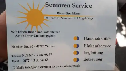 Foto von Senioren Service Diana Eisenblätter